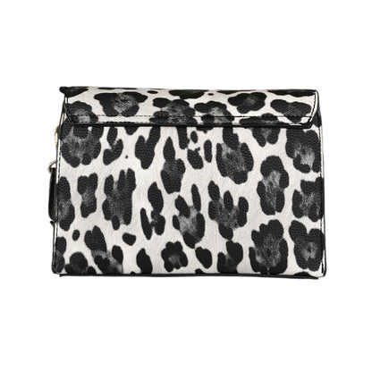 Borsetta Pregunta animalier Bianco e Nero con tracolla estraibile