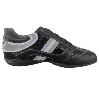 Sneakers Uomo NeroGiardini 07855 Vera Pelle e Vernice Nero Perlato - 41 EU