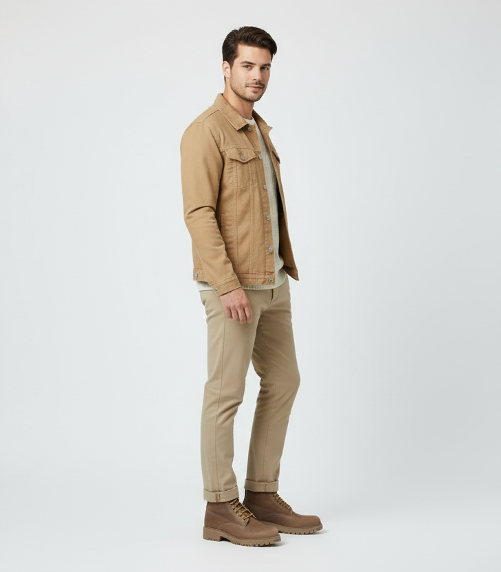 Stivaletti NeroGiardini A207780D, Vera Pelle, Marrone Sabbia, Suola Carroarmato