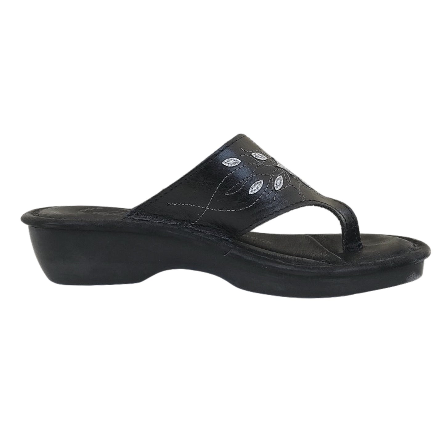 Ciabatte infradito FlyFlot Nero Vera Pelle