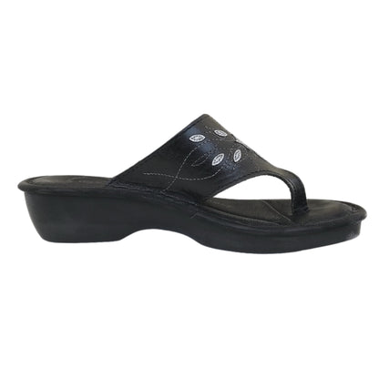 Ciabatte infradito FlyFlot Nero Vera Pelle