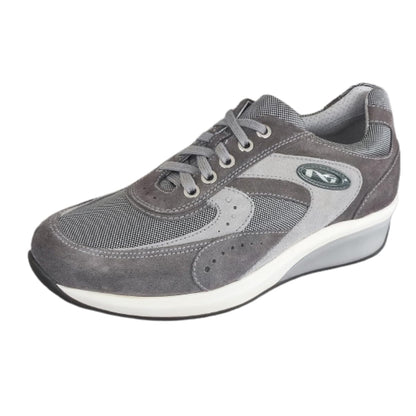 Sneakers Stringate Uomo NeroGiardini P201121U camoscio Grigio Fumo - 40 EU
