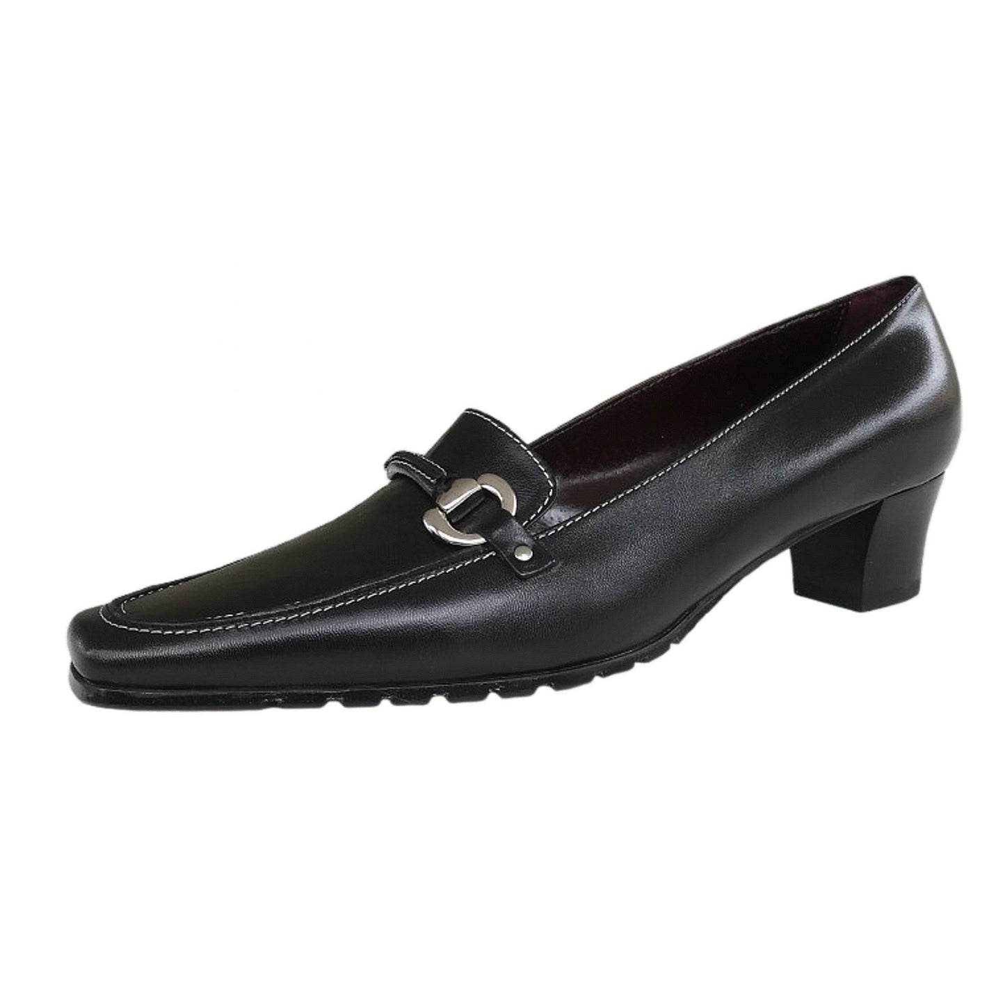 Mocassini Donna Comfort 1087 Vera Pelle Nero