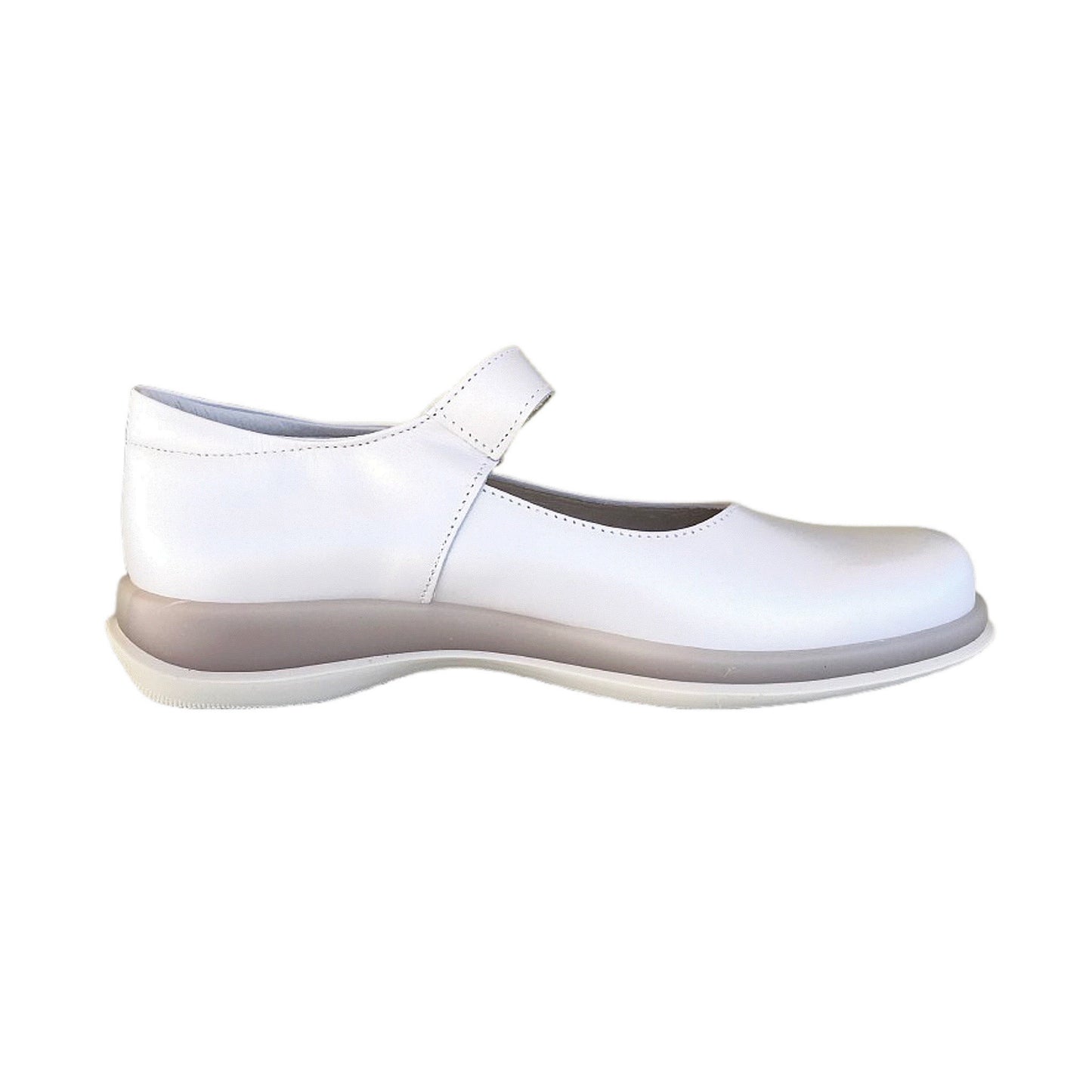 Scarpe con cinturino Giostra 740 Vera Pelle Bianco