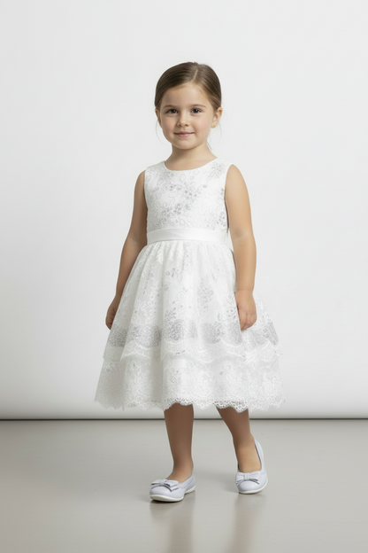 Ballerine con fiocco NeroGiardini P631224F Bianco Vera Pelle