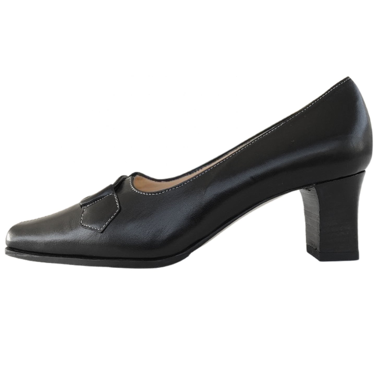 Décolleté donna Merianna 543, Vera Pelle con fibbia decorativa, Nero, 35 EU
