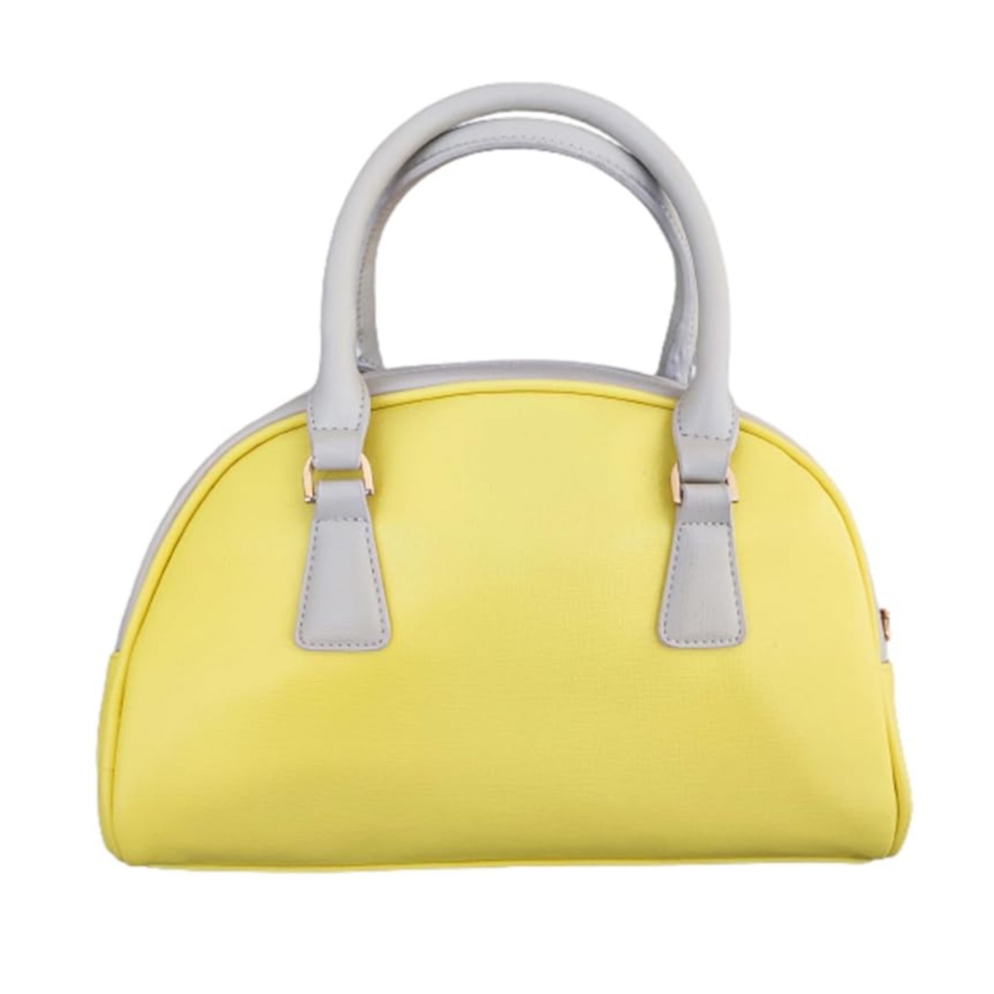 Borsa Bauletto Donna LauraBiagiotti Giallo e Beige 30x20x11