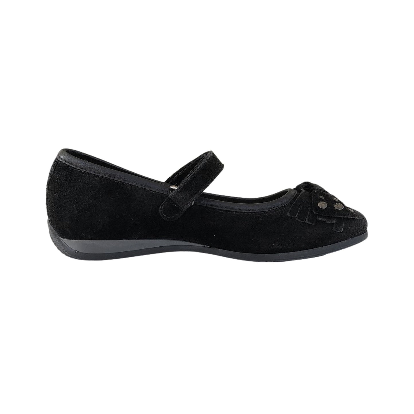 Ballerine con fiocco NeroGiardini A026120F Vera Pelle Scamosciata Nero