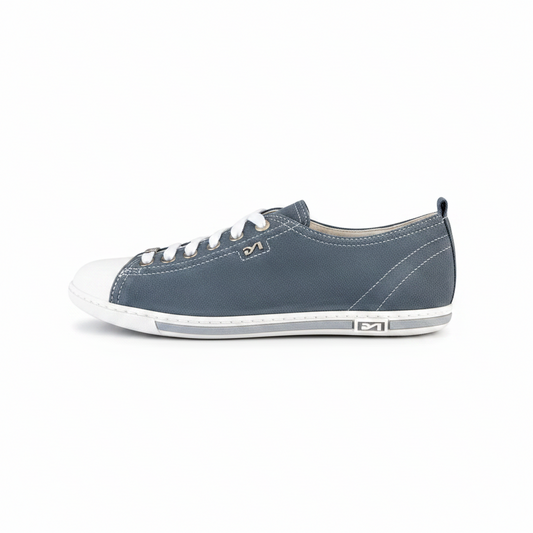 Sneakers basse Donna NeroGiardini P308430D Vera Pelle Blu Avio, Numero 36 EU
