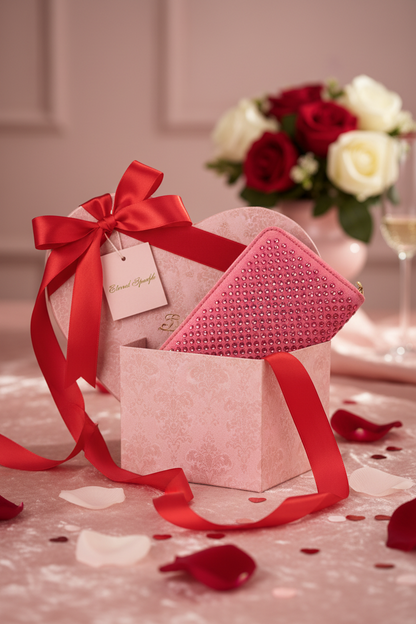 Portafoglio Rosa Fucsia con strass ENRICO COVERI EC2925