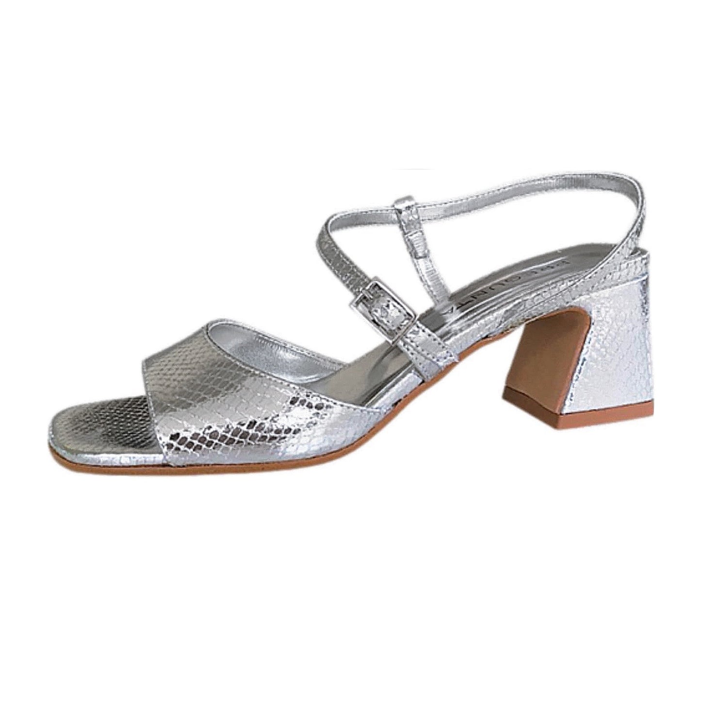Sandali Eleganti Comfort Pregunta Shoes 2412053 002 Argento - Tacco 5 cm