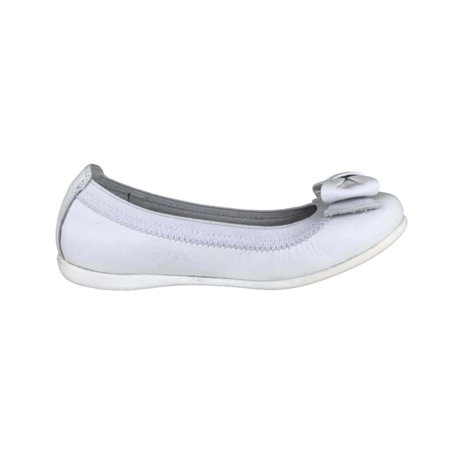 Ballerine con fiocco NeroGiardini P631224F Bianco Vera Pelle