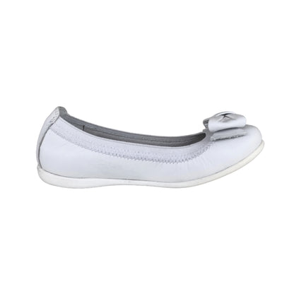Ballerine con fiocco NeroGiardini P631224F Bianco Vera Pelle
