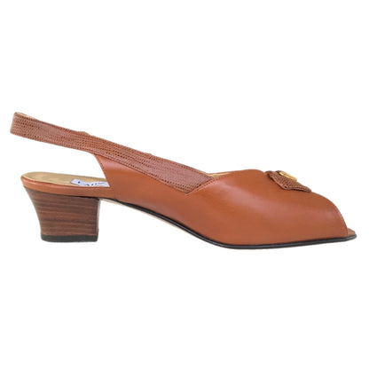 Sandali Lady Confort 1314 Vera Pelle Nappa e Cuoio, Tacco 4 cm - 37.5 EU
