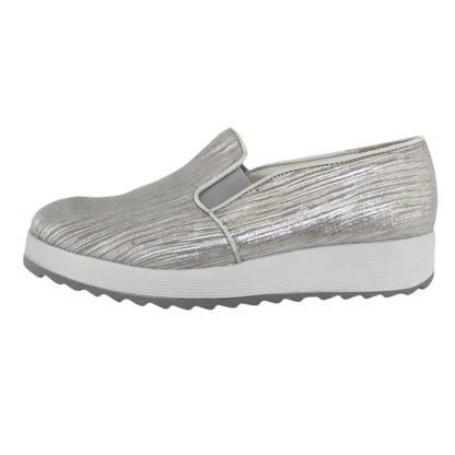 Sneakers Donna Cinzia Soft 25581 Argento con Elastici Laterali - 39 (EU)
