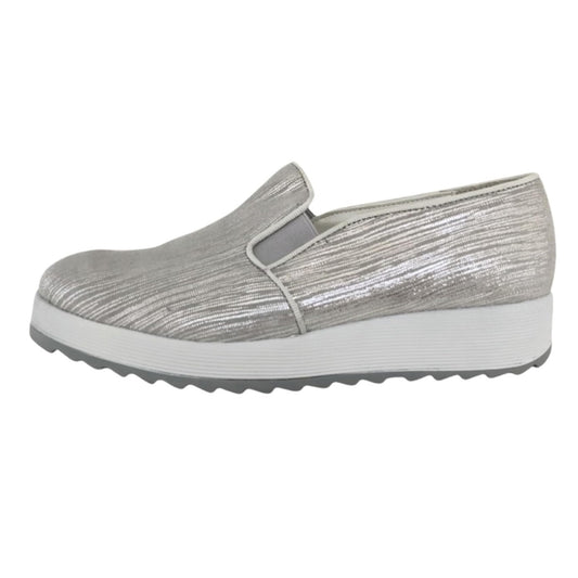 Sneakers Donna Cinzia Soft 25581 Argento con Elastici Laterali - 39 (EU)