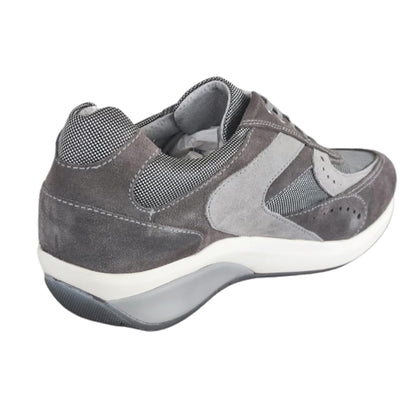 Sneakers Stringate Uomo NeroGiardini P201121U camoscio Grigio Fumo - 40 EU