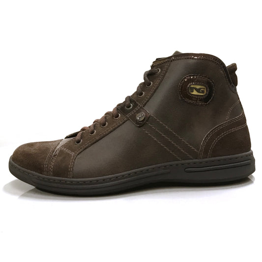 Sneakers Stringate Uomo NeroGiardini 07740 Vera Pelle e Pelle Scamosciata, Marrone Testa di Moro
