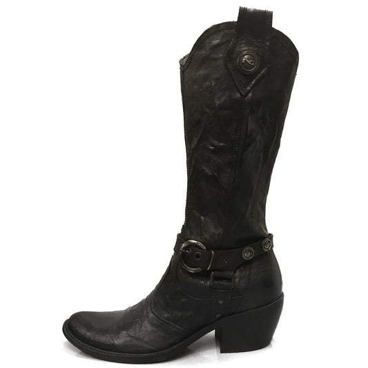 Stivali texani donna NeroGiardini 00201 Vera Pelle - Colore Nero