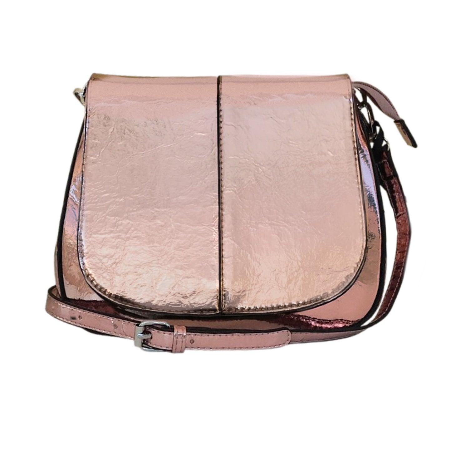 Borsa rosa antico specchiata Phil Firenze con tracolla estraibile