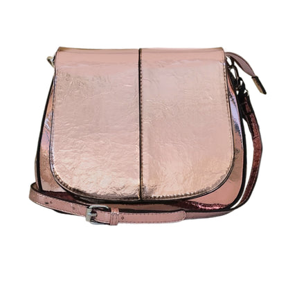 Borsa rosa antico specchiata Phil Firenze con tracolla estraibile