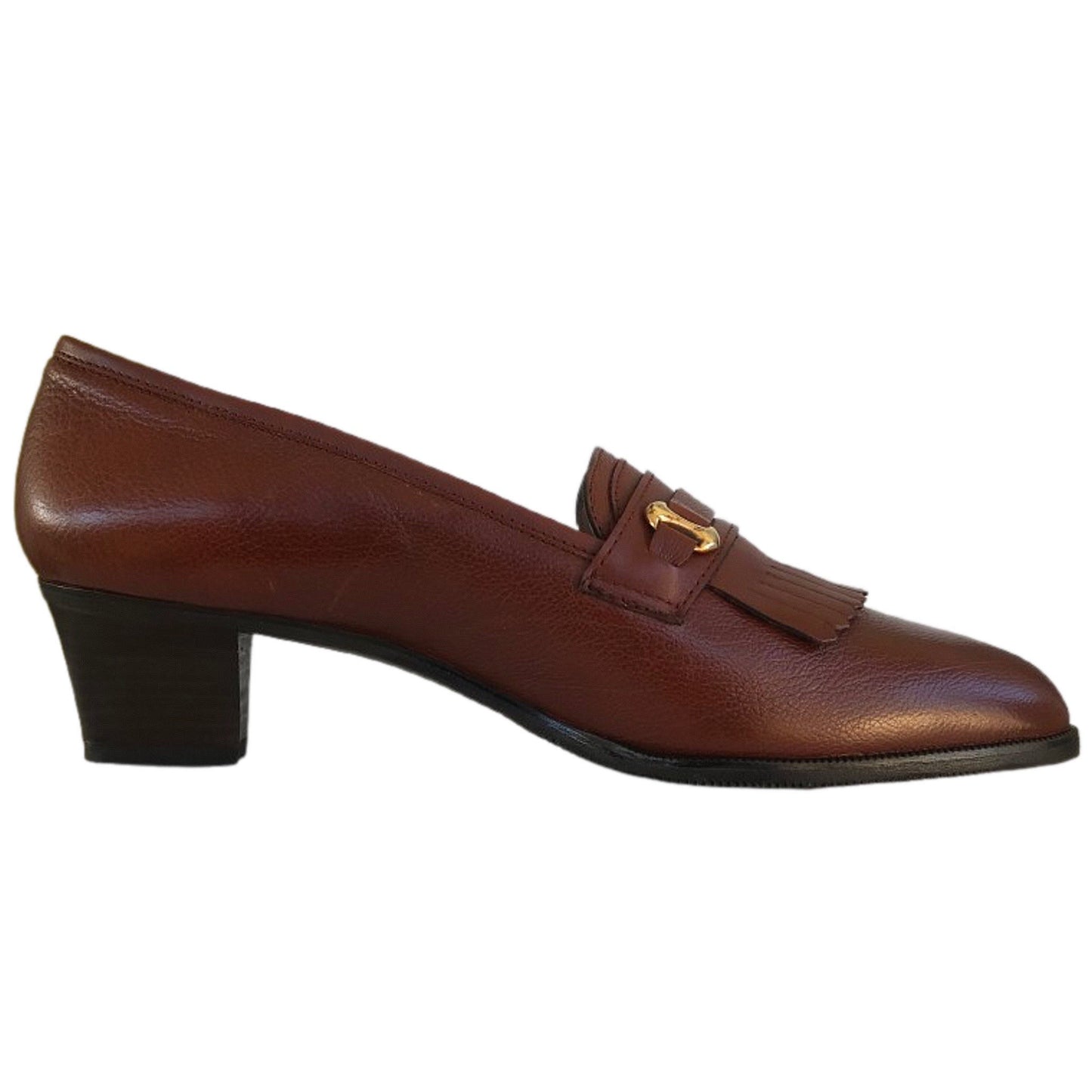 Scarpe comfort donna, MARLENE, 3660, tacco 4 cm, Vera Pelle, Marrone Cuoio