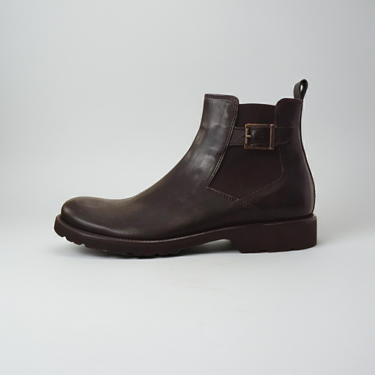 Stivaletto Chelsea Uomo NeroGiardini 09314 Vera Pelle, Testa di Moro