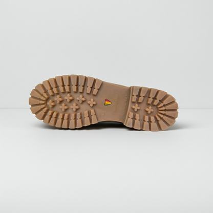Stivaletti NeroGiardini A207780D, Vera Pelle, Marrone Sabbia, Suola Carroarmato
