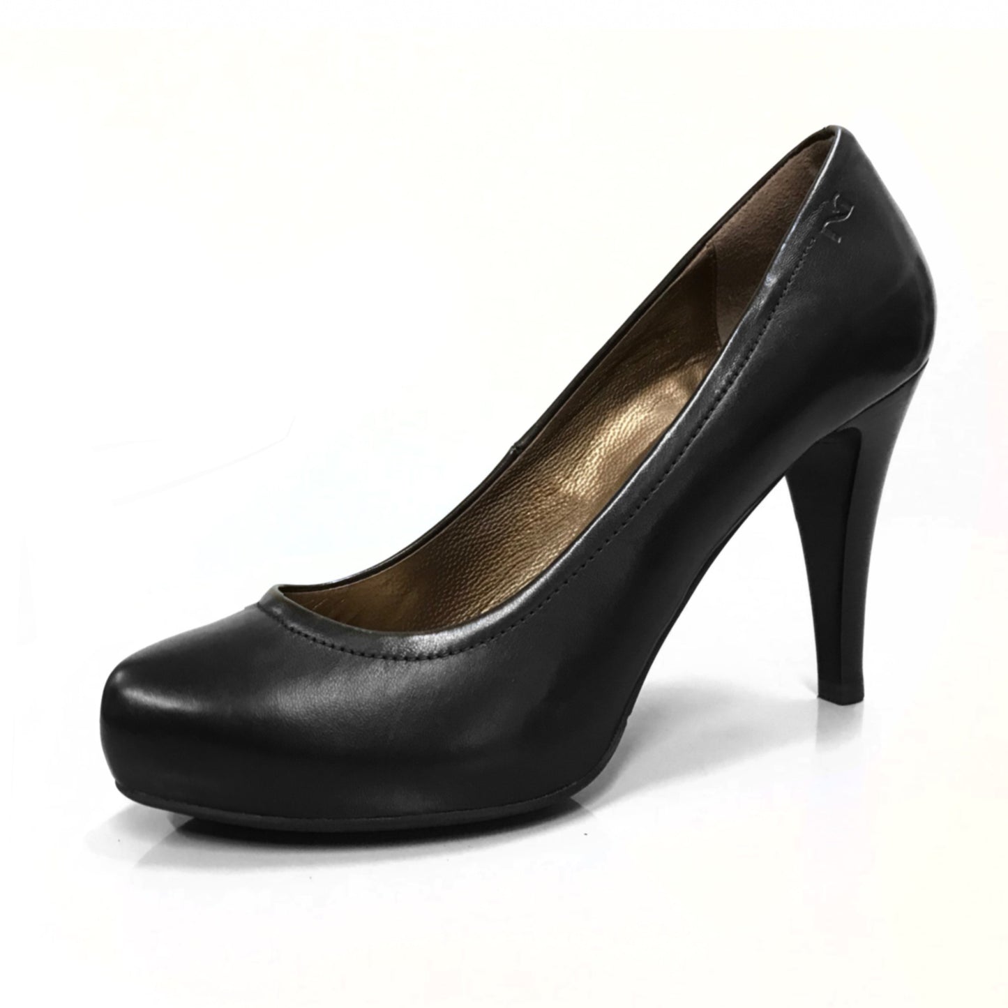 Dècolletè Donna NeroGiardini A106890DE Tacco Alto 9 cm con Plateau, Vera Pelle, Nero - Numero 38 (EU)