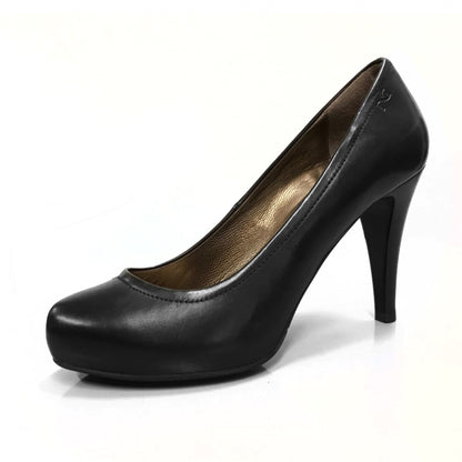 Dècolletè Donna NeroGiardini A106890DE Tacco Alto 9 cm con Plateau, Vera Pelle, Nero - Numero 38 (EU)