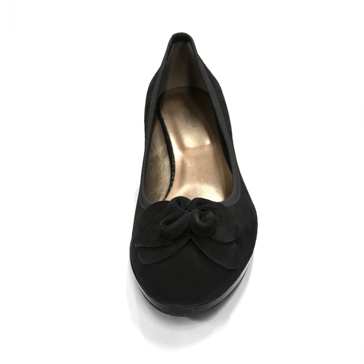 Dècolletè Donna NeroGiardini A208080D Tacco 7 cm con Plateau, Fiore apllicato, Camoscio Nero