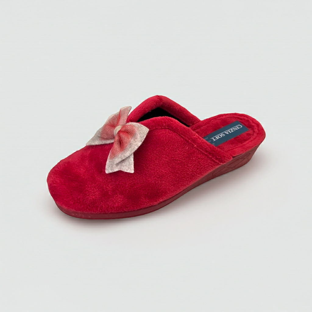Cinzia Soft IEA83022 Ciabatte Pantofole Donna, Rosso con Fiocco