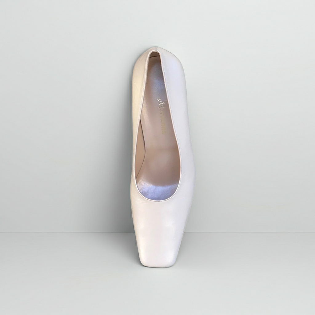 Décolleté Merianna 720 – Vera Pelle Bianco Panna Perlato | Scarpe da Cerimonia