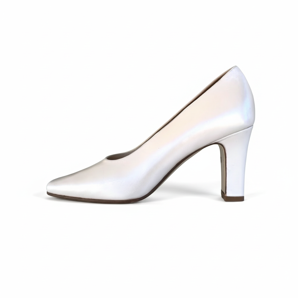 Décolleté Merianna 720 – Vera Pelle Bianco Panna Perlato | Scarpe da Cerimonia