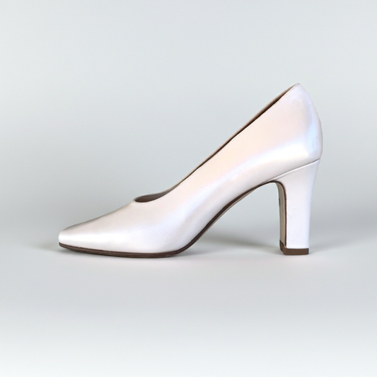 Décolleté Merianna 720 Vera Pelle Bianco Panna Perlato