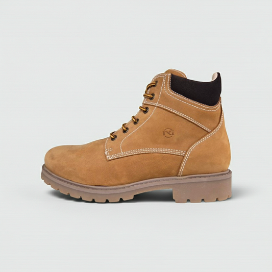 Stivaletti NeroGiardini, Nabuk, Giallo Grano, con Zip, A533760M