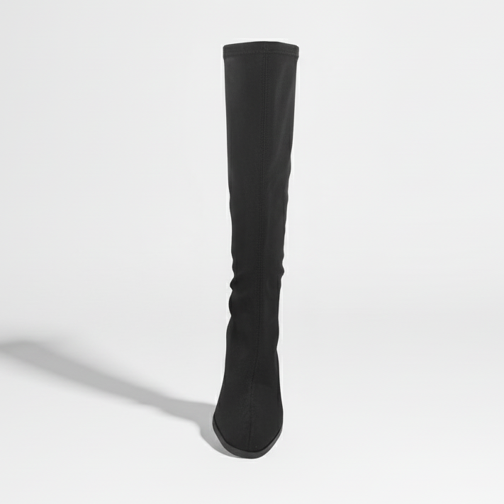 Stivali a calzino elasticizzati, Cinzia Valle, 3913, Donna, Nero, Comfort, Tacco a blocco, Numero 37 EU