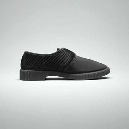 Scarpa Comfort per Riabilitazione, Mauri Moda, Chiusura a Strappo, Plantare Estraibile, Nero