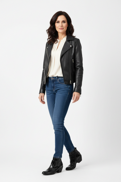 Tronchetti Texani, Nero, Donna, NeroGiardini 00578, Camperos, Naplak, Zip