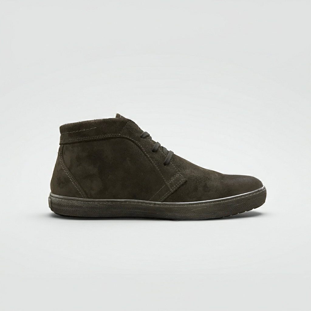 Scarpe Stringate Basse Uomo NeroGiardini A302244U - Vera Pelle scamosciata, Antracite