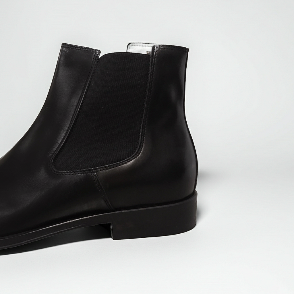 Stivaletto Chelsea NeroGiardini A909402 Vera Pelle, Nero