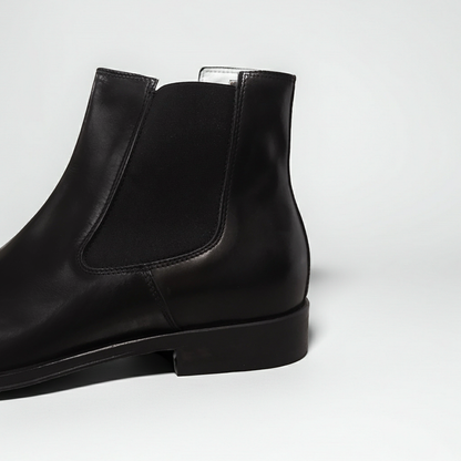Stivaletto Chelsea NeroGiardini A909402 Vera Pelle, Nero
