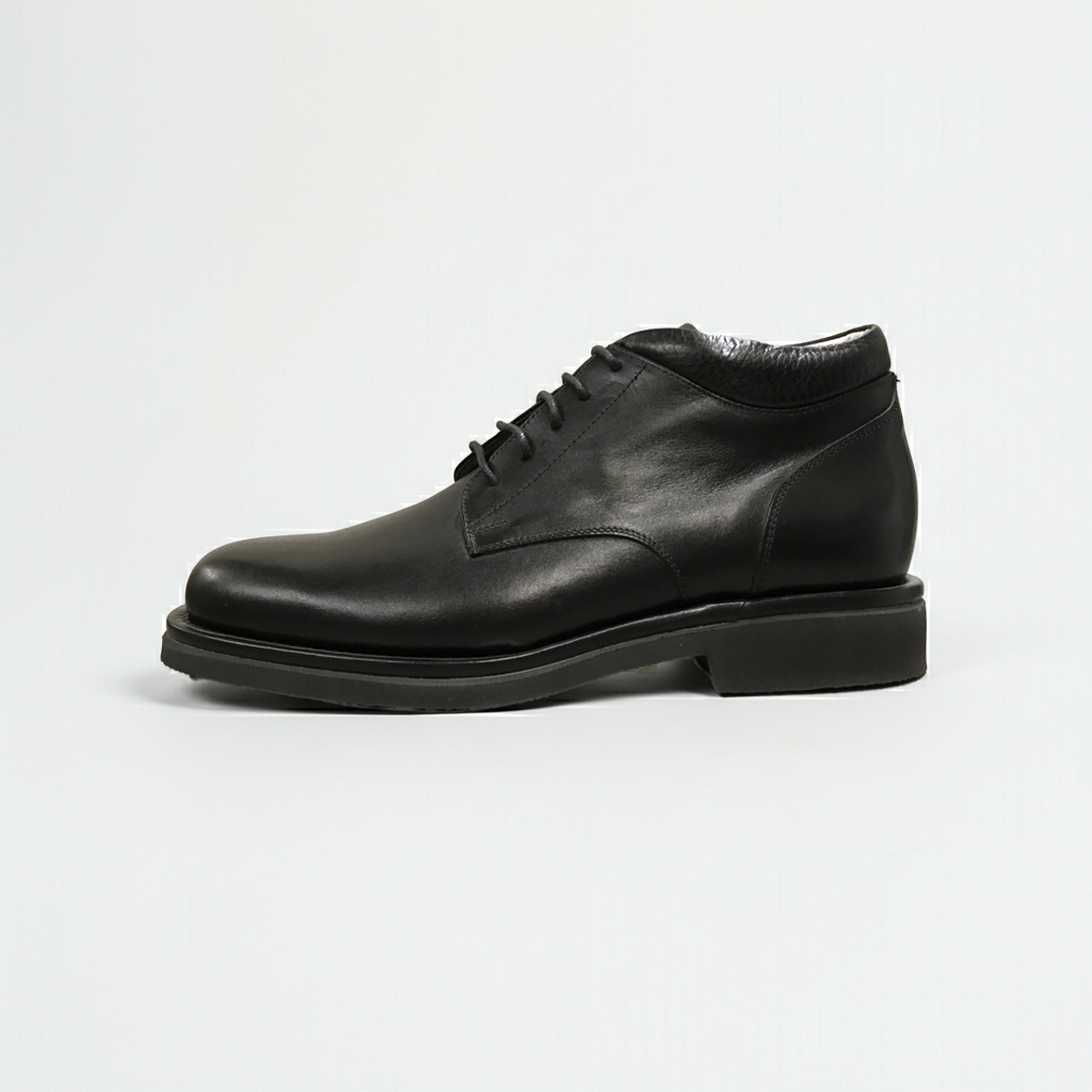 Scarpe classiche Uomo Boomerang 9720 in Vera Pelle Nero - Stringate con Lacci Eleganti