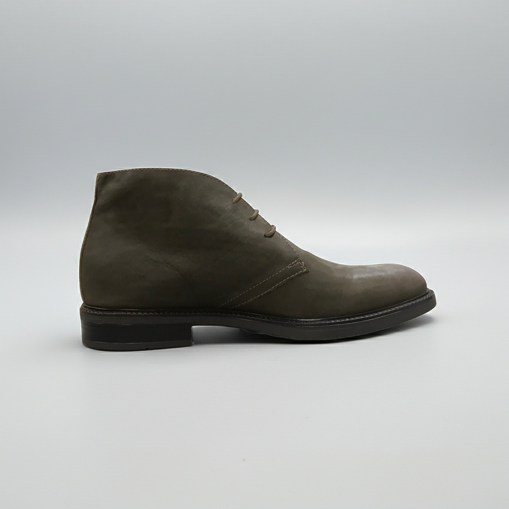Scarpe Uomo Polacchine NeroGiardini A302081U Vera Pelle, Grigio Verdegris - Numero 42