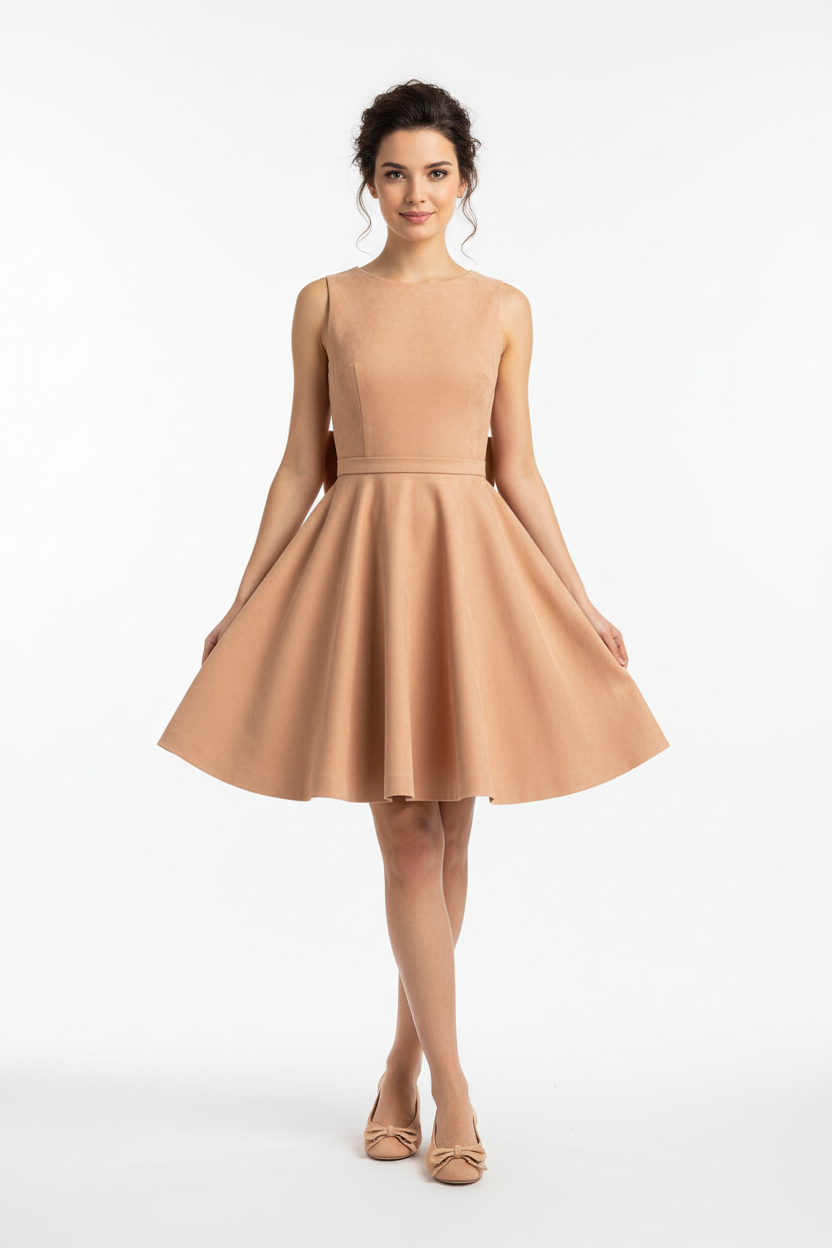 Ballerine Donna NeroGiardini P409831D Nabuk Rosa Nude