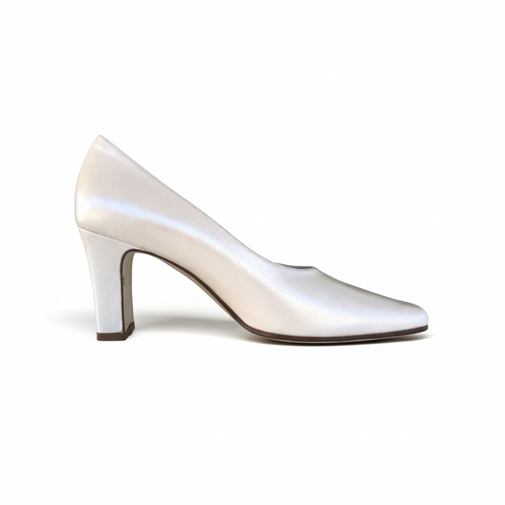 Décolleté Merianna 720 – Vera Pelle Bianco Panna Perlato | Scarpe da Cerimonia