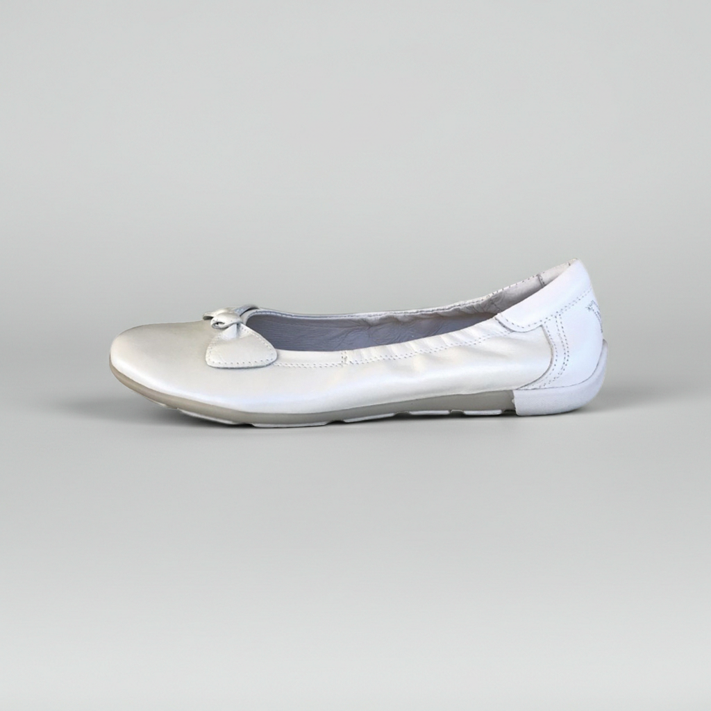 Ballerine NeroGiardini 36024 Vera Pelle Bianco Perlato, 39 EU