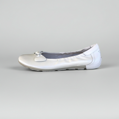 Ballerine NeroGiardini 36024 Vera Pelle Bianco Perlato, 39 EU