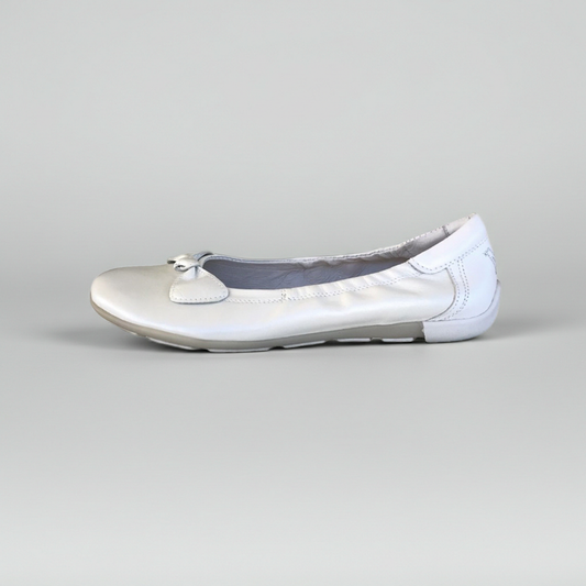 Ballerine NeroGiardini 36024 Vera Pelle Bianco Perlato, 39 EU