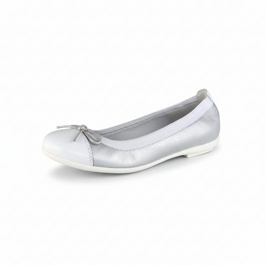 Ballerine Argento NeroGiardini P530877F Vera Pelle